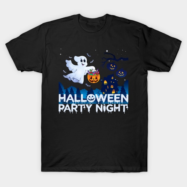 Halloween Party Night tee design birthday gift graphic T-Shirt by TeeSeller07